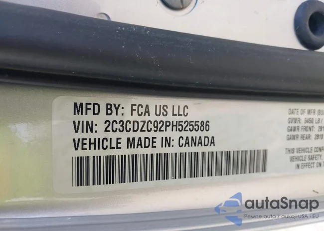 2C3CDZC92PH525586: 42672872