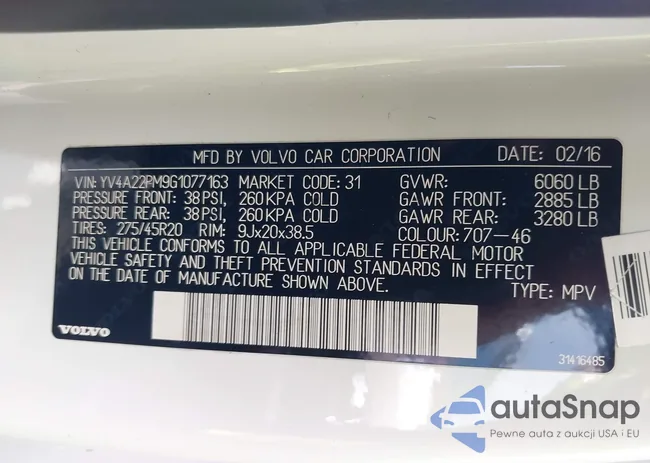 YV4A22PM9G1077163: 42671911