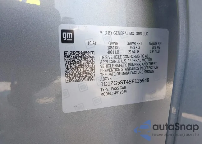 1G1ZG5ST4SF135949: 42672271