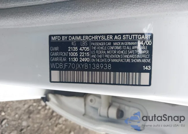 WDBJF70JXYB138938: 42673473