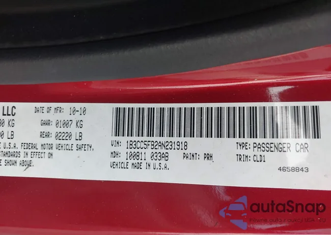 1B3CC5FB2AN231918: 42673566