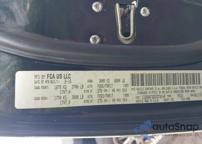 1C6RR6FG6GS270148: 42673655