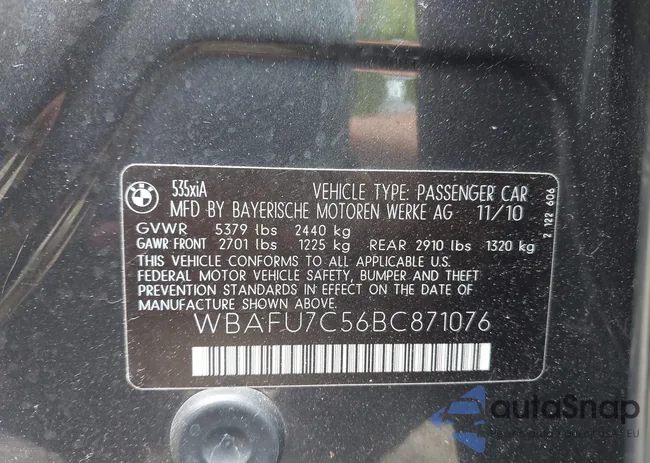 WBAFU7C56BC871076: 42673707