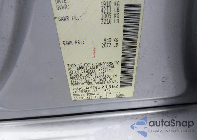 1N4AL3AP9FN321562: 42673719