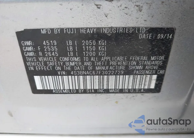 4S3BNAC67F3022729: 42673749