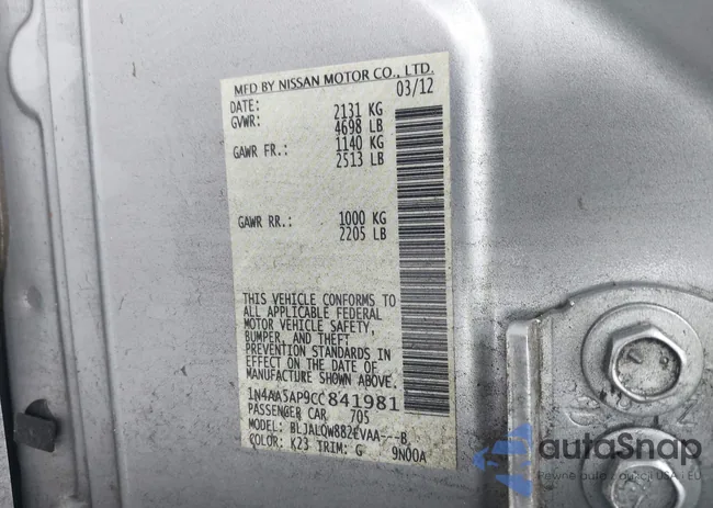 1N4AA5AP9CC841981: 42673024