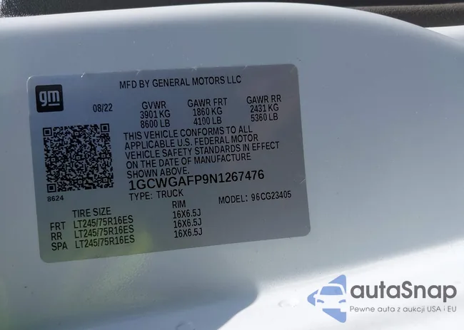 1GCWGAFP9N1267476: 42673040