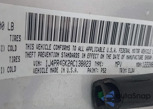 1J4PR4GK2AC138023: 42673250