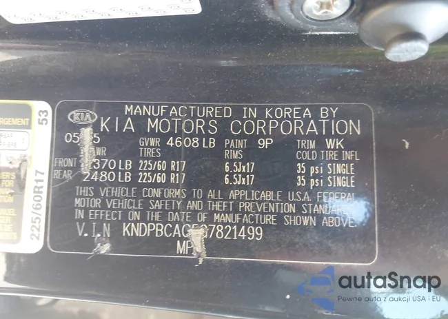 KNDPBCAC5G7821499: 42673274