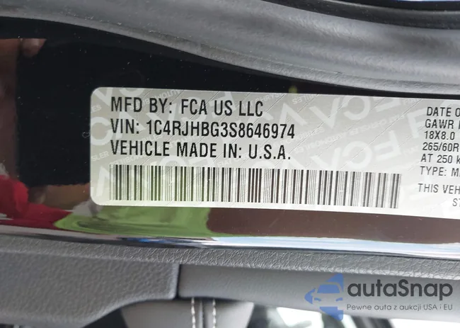 1C4RJHBG3S8646974: 42674292