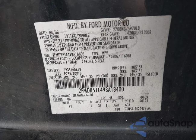 2FMDK51C49BA18400: 42674667