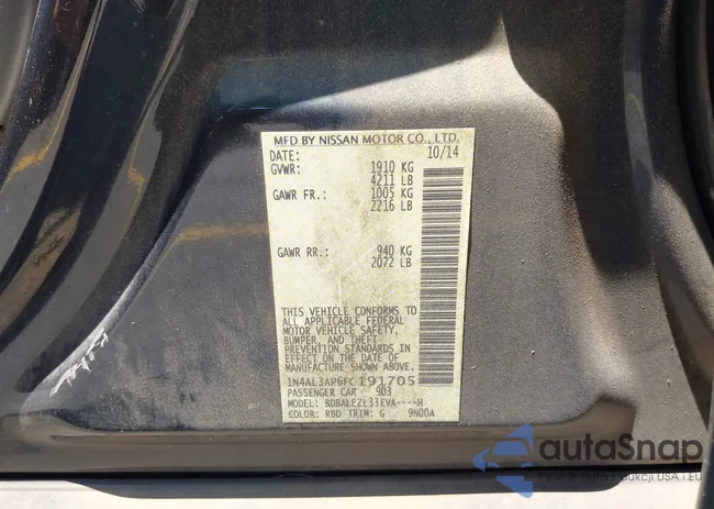 1N4AL3AP6FC191705: 42673908