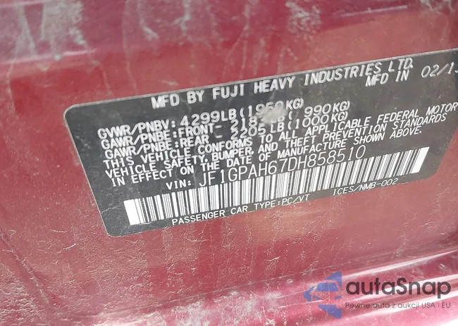 JF1GPAH67DH858510: 42673956