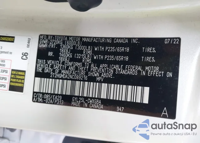 2T2HGMDA2NC089216: 42673984