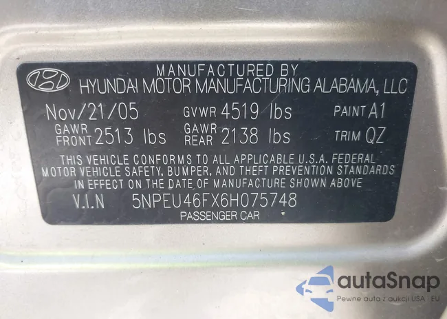 5NPEU46FX6H075748: 42675332