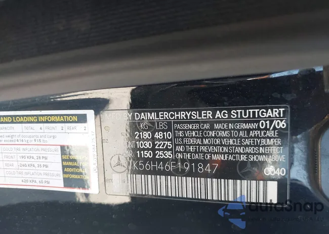 WDBTK56H46F191847: 42675347