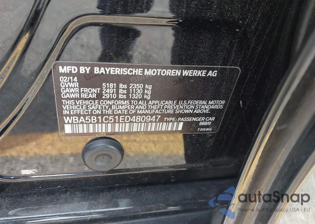 WBA5B1C51ED480947: 42675445