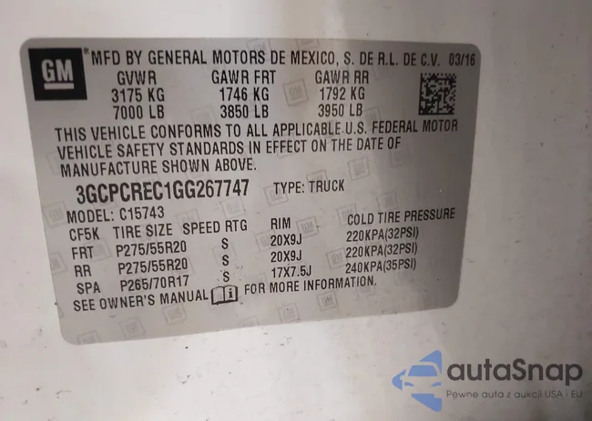 3GCPCREC1GG267747: 42675654