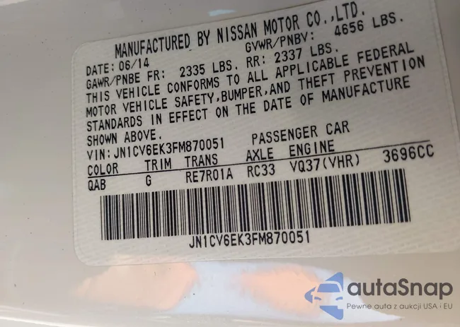 JN1CV6EK3FM870051: 42675697