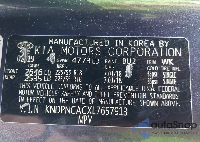 KNDPNCACXL7657913: 42675774