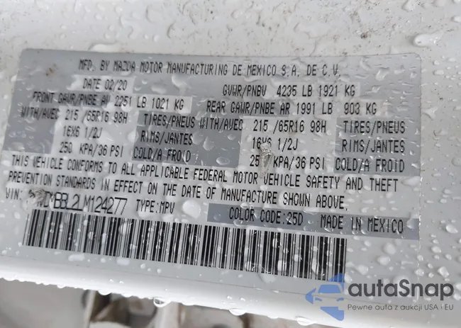 3MVDMBBL2LM124277: 42675029