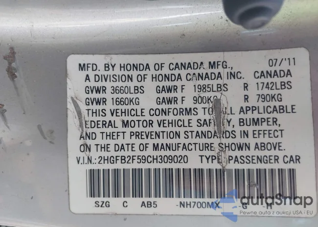 2HGFB2F59CH309020: 42675079