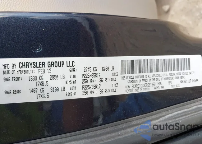 2C4RC1CG3DR681392: 42676406