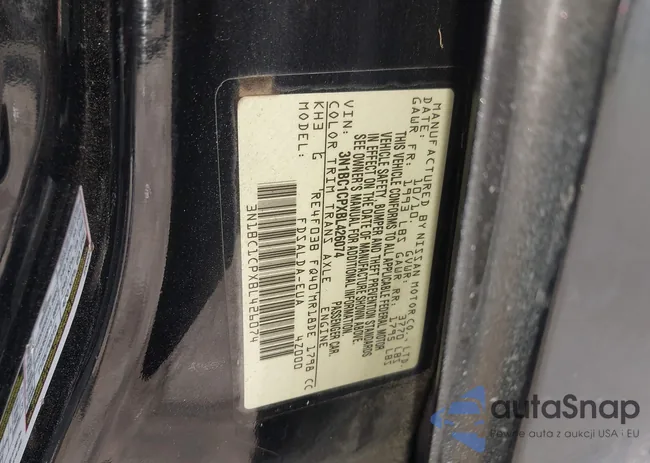 3N1BC1CPXBL426074: 42676433