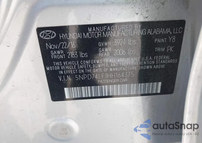 5NPD74LF1HH164375: 42676445