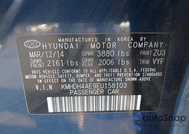 KMHDH4AE9EU158103: 42676792