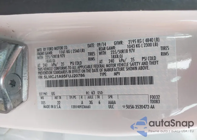 5LMCJ1A95FUJ20786: 42676155