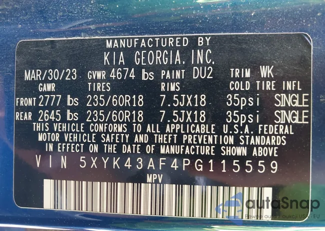 5XYK43AF4PG115559: 42677427