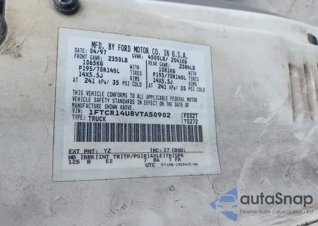 1FTCR14U8VTA50902: 42677531