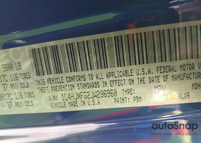 1C4HJXFG2JW296960: 42677576