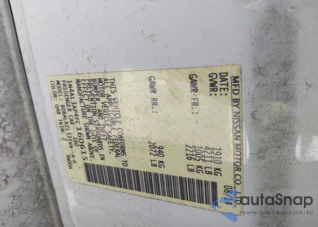 1N4AL3AP4FC160615: 42677628