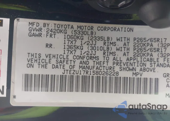 JTEZU17R158026228: 42677027