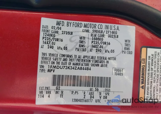 1FMDU73K34ZA84484: 42677049