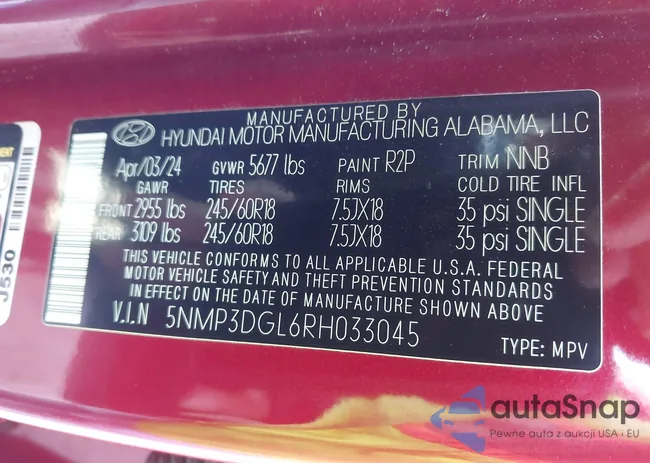 5NMP3DGL6RH033045: 42677083