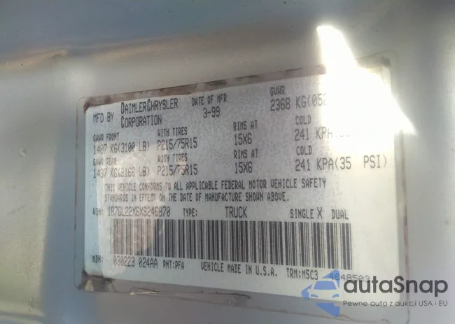 1B7GL22X6XS246870: 42677206