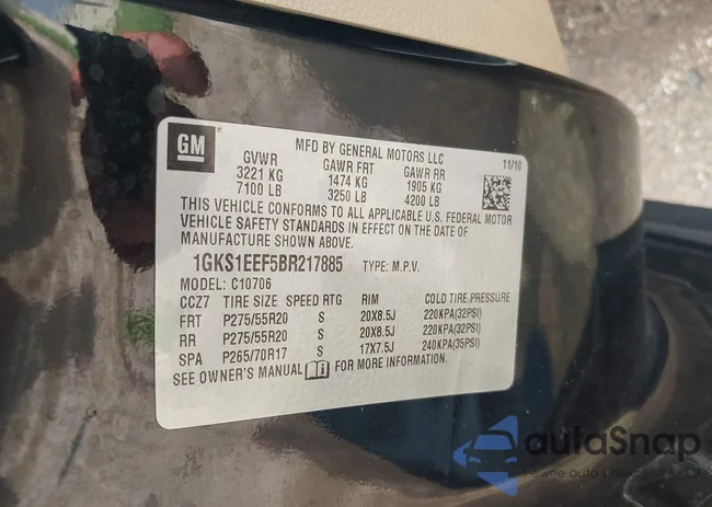 1GKS1EEF5BR217885: 42677952