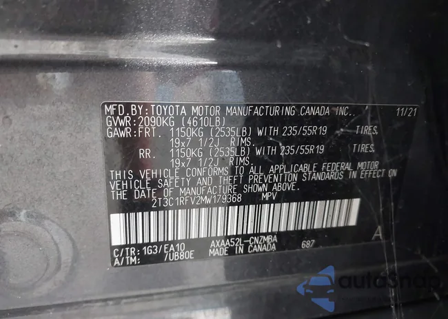 2T3C1RFV2MW179368: 42678196