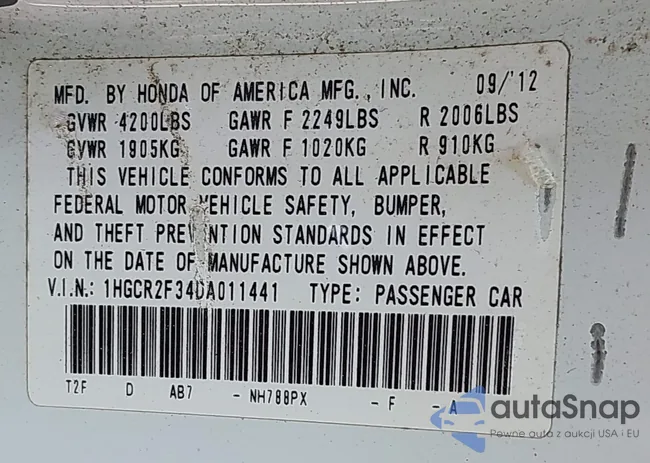 1HGCR2F34DA011441: 42679374