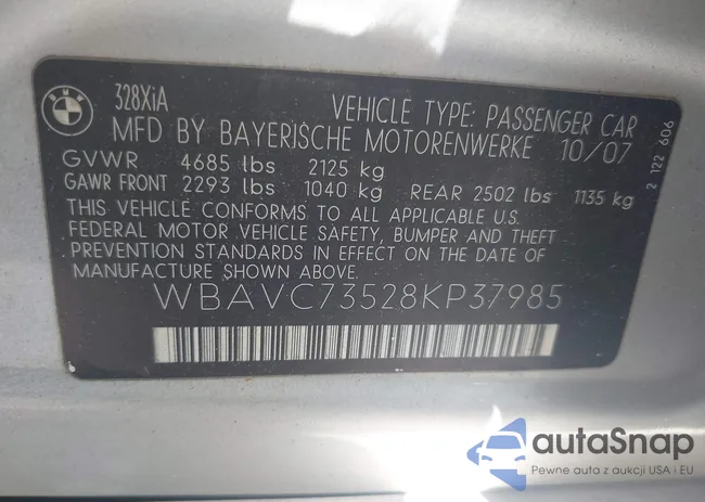 WBAVC73528KP37985: 42679403