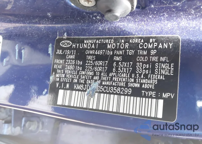 KM8JU3AC5CU358299: 42679532