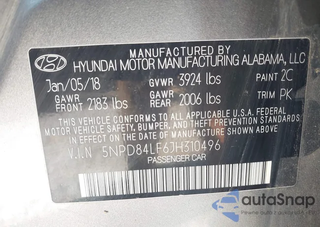 5NPD84LF6JH310496: 42679536