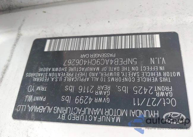 5NPEB4AC9CH406267: 42679712