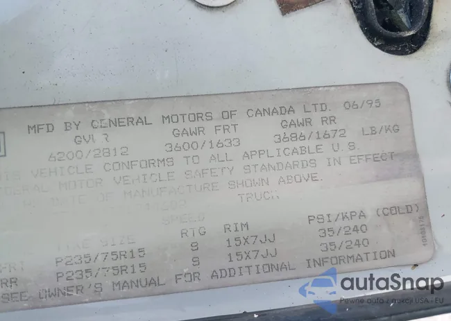 2GCEC19H3S1244602: 42678901