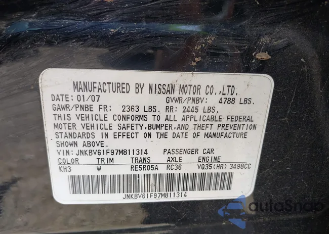 JNKBV61F97M811314: 42678992