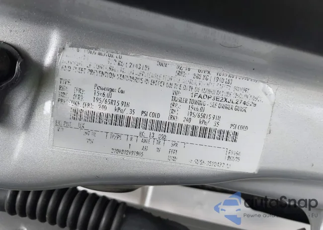 1FADP3E2XJL274529: 42680376