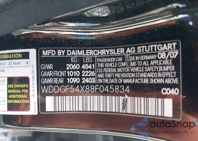 WDDGF54X88F045834: 42680520